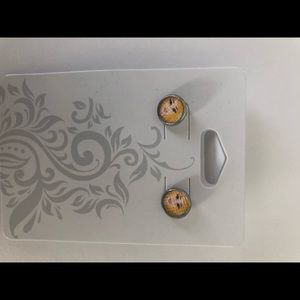 Aurora faux leather studs